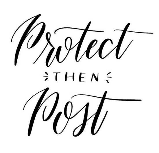 Protect then post your website and social media
