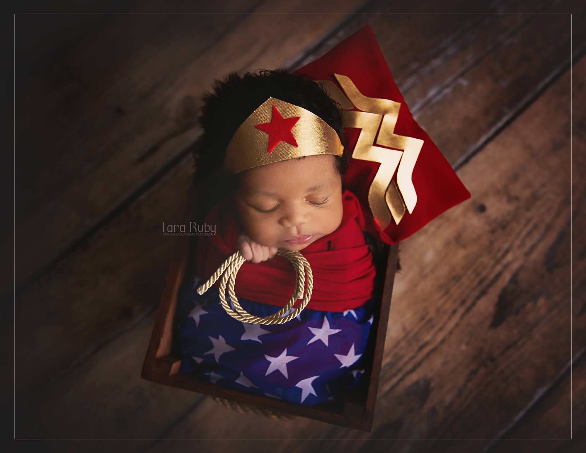 Wonder Woman newborn photography